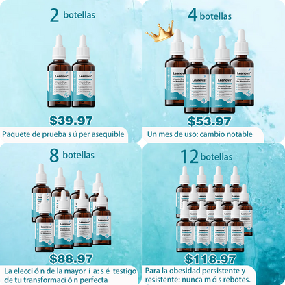 🔥¡Último día!🎉 Gotas Leanova para acelerar el metabolismo: quema grasa rápidamente y moldea tu cuerpo.❄️ Promoción especial de Navidad.❄️